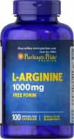 Puritans Pride Arginine 1000 мг 100 капсул