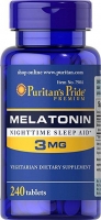 Puritans Pride Melatonin 3 мг 240 капс США