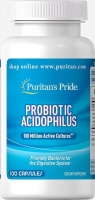 Puritans Pride Probiotic Acidophilus 100 капсул